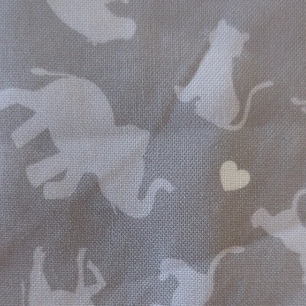 European Gray Safari Animal Print Baby Dribble Bib: koalas, giraffe, elephants